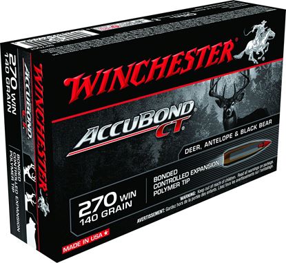 Picture of Winchester S270CT Supreme Rifle Ammo 270 WIN, AccuBond-CT, 140 Grains, 2950 fps, 20, Boxed
