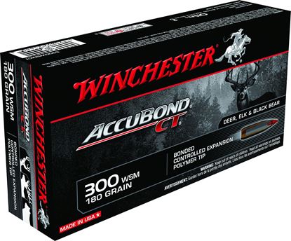 Picture of Winchester S300WSMCT Supreme Rifle Ammo 300 WSM, AccuBond-CT, 180 Grains, 3010 fps, 20, Boxed