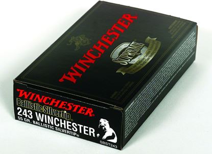 Picture of Winchester SBST243 Supreme Rifle Ammo 243 , BST, 55 Grains, 3910 fps, 20, Boxed