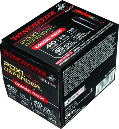 Picture of Winchester S41045PD Defender Shotshell 410 GA/45 LC, 2-1/2 in, No. 12 BB, 1/2oz, 750 fps, 20 Rnd per Box