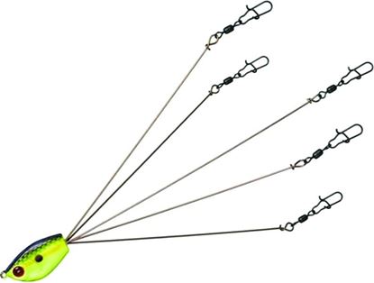 Picture of Yum YUMB5FL YUMbrella 5-Wire Fishing Rig, 7", Foxy Lady, Floating