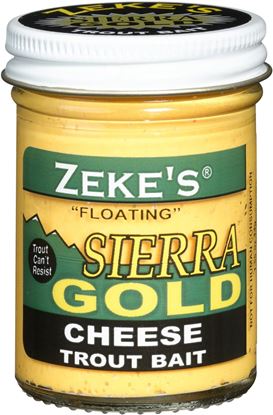 Picture of Zeke's 0901 Sierra Gold Floating Trout Bait, Jar, Cheese Yellow