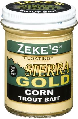 Picture of Atlas Mike's 0919 Sierra Gold Floating Trout Bait, Jar, Corn/Creme Glitter