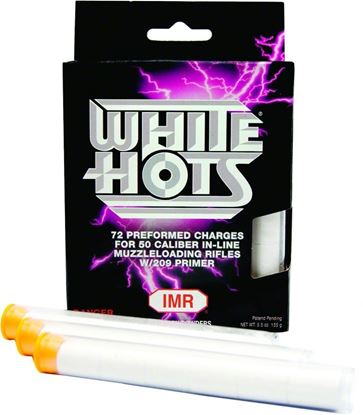 Picture of IMR WHP50 White Hot Preformed Charge For 50 Cal In-Line Muzzleloaders, 72Pk, State Laws Apply