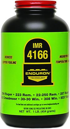 Picture of IMR 941661 4166 Enduron Smokeless Rifle Powder 1LB Bottle State Laws Apply