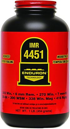 Picture of IMR 944511 4451 Enduron Smokeless Rifle Powder 1LB Bottle State Laws Apply