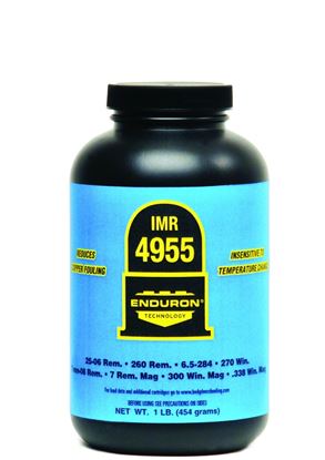 Picture of IMR 949551 4955 Enduron Smokeless Rifle Powder 1Lb Bottle New Pkg State Laws Apply