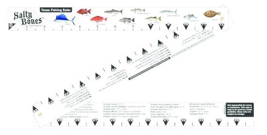 Picture of Salty Bones Folding Fish Ruler With State Regulations