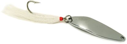 Picture of Sea Striker Nickel Plated Single Hook Casting Spoons w/Bucktail