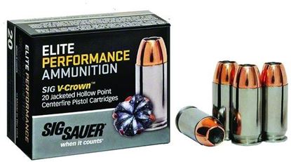 Picture of Sig Sauer E45LC1-20 Elite V-Crown Performance Pistol Ammo 45 LC, JHP, 230 Gr, 850 fps, 20 Rnd, Boxed