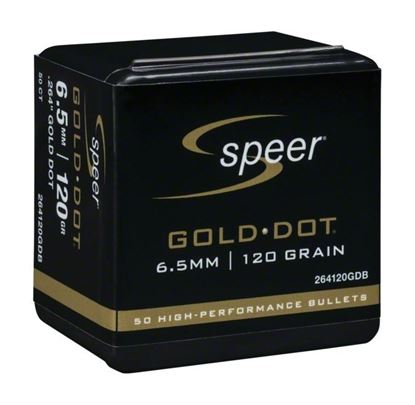 Picture of Speer 264120GDB Reloading Bullets 264-120-Grain Gold Dot 50 Box