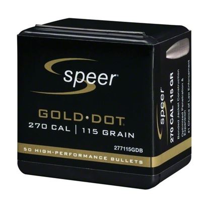 Picture of Speer 277115GDB Reloading Bullets 277-115-Grain Gold Dot 50 Box