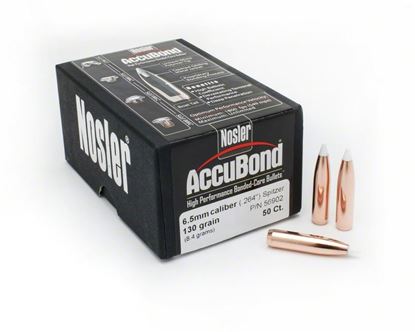 Picture of Nosler 56902 Accubond Rifle Bullets 6.5cal 130GR .264 50Bx