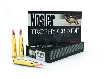 Picture of Nosler 60117 Trophy Grade Rifle Ammo, 30 Nosler 180gr AccuBond (20 ct.)