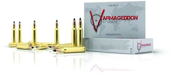 Picture of Nosler 65100 Varmageddon Rifle Ammo 17 REM, FBHP, 20 Grains, 4200 fps, 20, Boxed