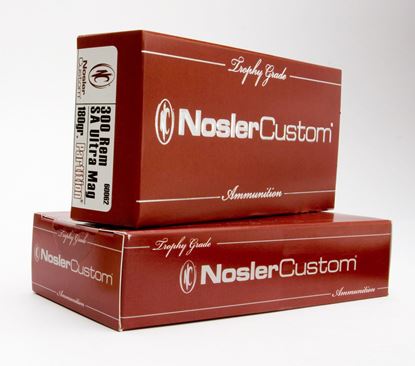 Picture of Nosler 60062 Trophy Grade Rifle Ammo, 300 S.A. Ultra Mag. 180gr Partition (20 ct.)