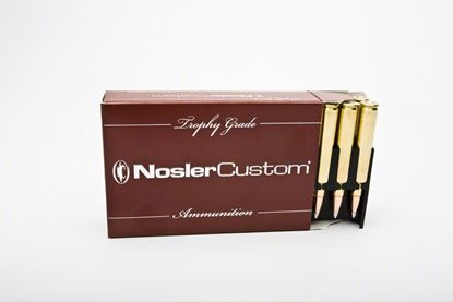 Picture of Nosler 60066 Trophy Grade Rifle Ammo, 300 RUM 180gr Partition (20 ct.)