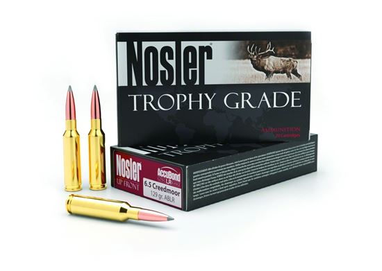 Picture of Nosler 60091 Trophy Grade Long Range Rifle Ammo, 6.5mm Creedmoor 129gr ABLR (20 ct.)