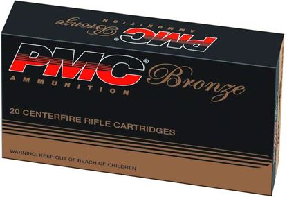 Picture of PMC 223A Bronze Rifle Ammo 223 REM, FMJBT, 55 Grains, 3200 fps, 20, Boxed