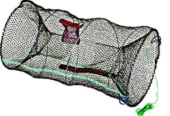 Picture of Promar TR-503 Collapsible Crawfish/Bait Trap - 24"x12" Black Netting