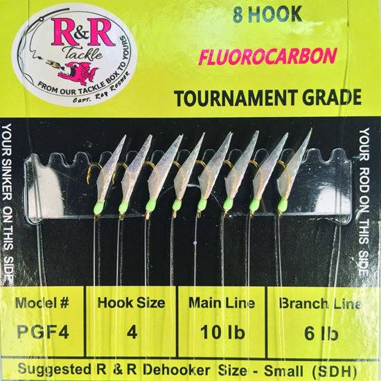 Picture of R&R Red And Green Fluorocarbon Sabiki Rigs