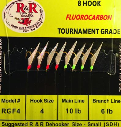 Picture of R&R Red And Green Fluorocarbon Sabiki Rigs