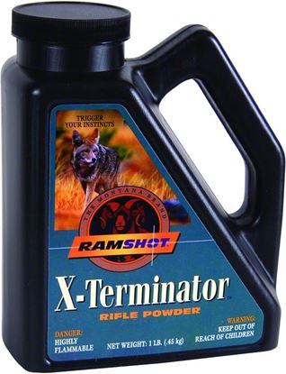Picture of Ramshot X-TERMINATOR Smokeless Rifle Powder 1Lb State Laws Apply