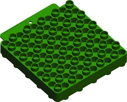 Picture of RCBS 9452 Universal Case Loading Block, 50-Round, Plastic, Green