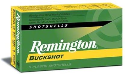 Picture of Remington 12B0 Express Shotgun Ammo 12 GA, 2-3/4 in, 0B, 12 Pellets, 1275 fps, 5 Rounds, Boxed