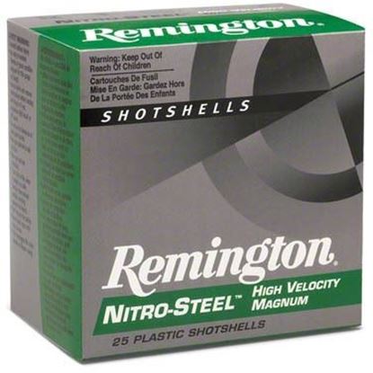 Picture of Remington NS12M2 Nitro Steel High-Velocity Shotshell 12 GA, 3 in, No. 2, 1-1/4oz, Mag Dr, 1450 fps, 25 Rnd per Box