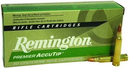 Picture of Remington PRA223RC Premier AccuTip Rifle Ammo 223 REM, AccuTip, 55 Grains, 3240 fps, 20, Boxed