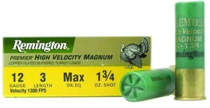 Picture of Remington PHV12M4 Premier High-Velocity Magnum Shotshell 12 GA, 3 in, No. 4, 1-3/4oz, Max Dr, 1300 fps, 10 Rnd per Box