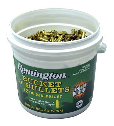 Picture of Remington 1622B Golden Bullet High Velocity Rifle Ammo 22 LR, PHP, 36 Grains, 1280 fps, 1400 Rounds, Boxed