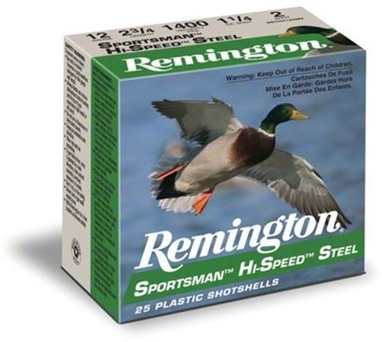 Picture of Remington SSTHV1235B Sportsman Hi-Speed Steel Shotshell 12 GA, 3-1/2 in, No. BB, 1-3/8oz, Max Dr, 1550 fps