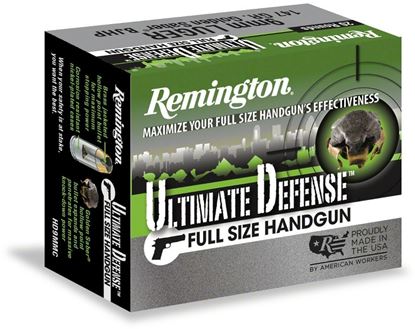 Picture of Remington HD40SWA Ultimate Defense Pistol Ammo Full Size HG 40S&W 165Gr BJHP