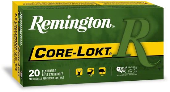 Picture of Remington R65CR1 Core-Lokt Centerfire Rifle Ammo 6.5 Creedmoor, PSP, 140 Gr, 2700 fps, 20 Rnd