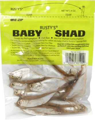 Picture of Rusty's 33190 Whole Baby Shad, 4oz, Natural (936278)