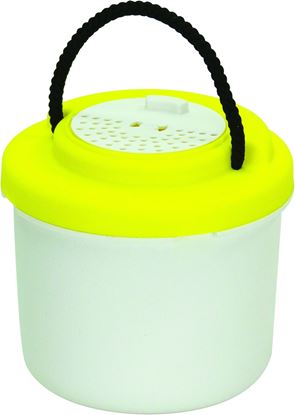Picture of Frabill 4744 Compact Bait Container Yellow/White (Replaces Plano 744-000