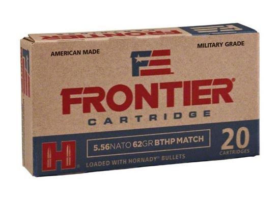 Picture of Frontier FR300 Rifle Ammo 5.56 Nato 62 Gr Boattail Hollow Point Match