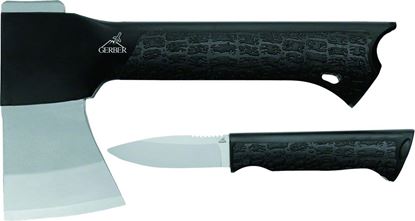 Picture of Gerber 31-001054 Gator Combo Axe with 2.7" Fixed Blade Knife in Handle
