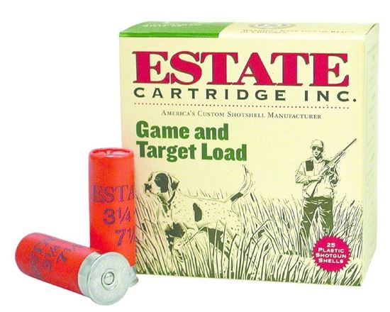 Picture of Estate GTL12-6 Promo Game and Target Load Shotshell 12 GA, 2-3/4 in, No. 6, 1oz, 3-1/4 Dr, 1290 fps, 25 Rnd per Box