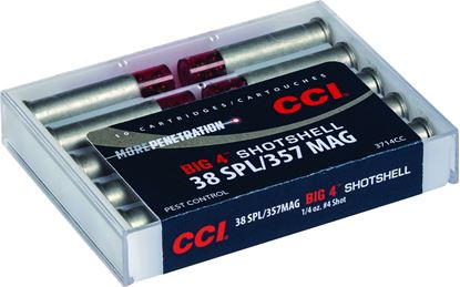 Picture of CCI 3714CC Centerfire Pistol Shotshell 38/357 Mag, 4 Shot, 10 Rnd, Boxed