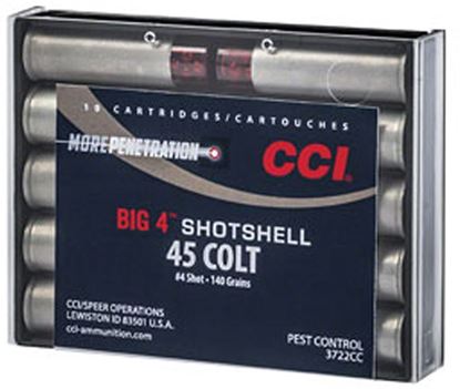 Picture of CCI 3722CC Centerfire Pistol Shotshell, 45 Colt, 4 Shot, 10 Rnd, Boxed