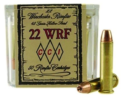 Picture of CCI 0069 WRF Rimfire Ammo 22 WRF, TNT JHP, 45 Grains, 1300 fps, 50 Rounds, Boxed