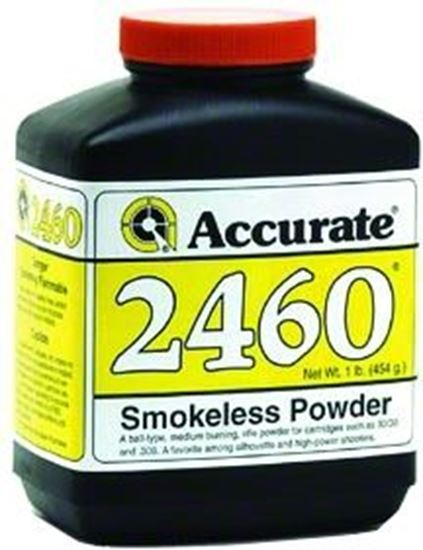 Picture of Accurate 2460 Double Base Smokeless Powder For Rifles, 1Lb, State Laws Apply