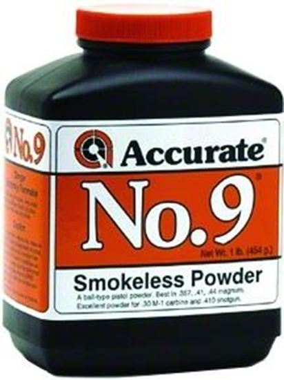 Picture of Accurate No 9 Double Base Smokeless Powder For Handguns, 1Lb, State Laws Apply
