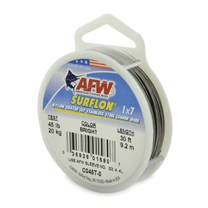 Picture of AFW Surflon Nylon Coated Stainless Leader Wire