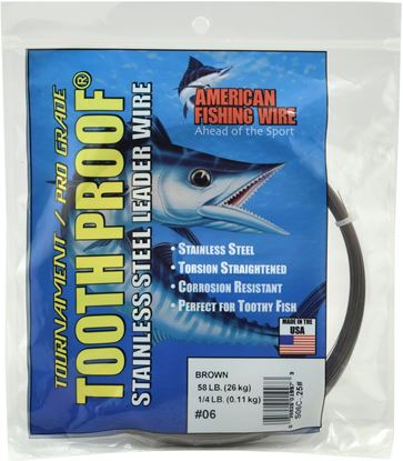 Picture of AFW Tooth Proof Stainless Single Strand Leader Wire