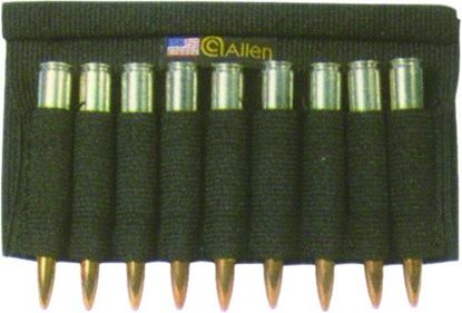 Picture of Allen 206 Basic Buttstock Rifle Cartridge Holder, 9 Loops, Black