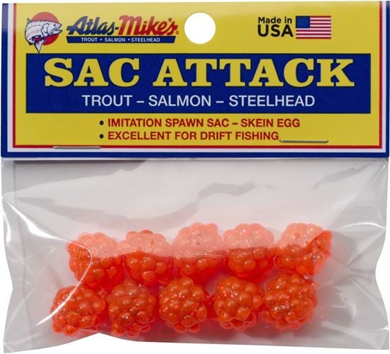 Atlas-Mike's 41023 Sac Attack Plastic Cluster Eggs, Orange-Long's